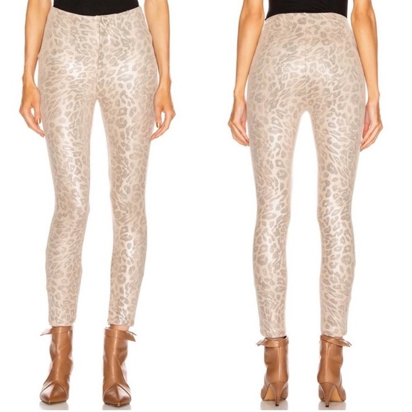 MOTHER Seamless Animal Print Looker Ankle Pants in Running With A Sweet talker - Picture 1 of 12